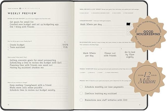 Full Focus Oatmeal Linen Planner by Michael Hyatt - Image 3