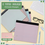 Lincia 6 Pcs 11" x 9.5" Legal Pads College Ruled Notepad Landscape Notebook - Image 3