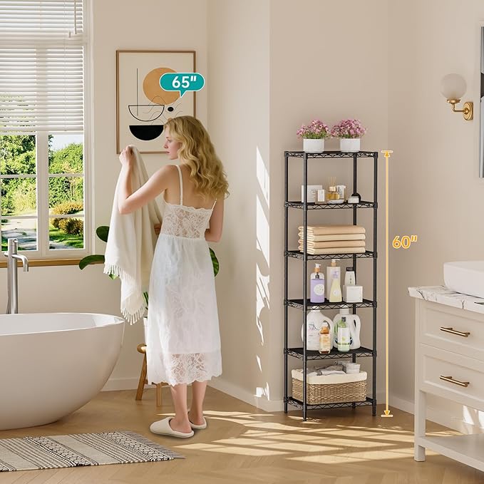 SINGAYE Shelf Closet Wire Shelving：Adjustable Metal Unit - Image 6