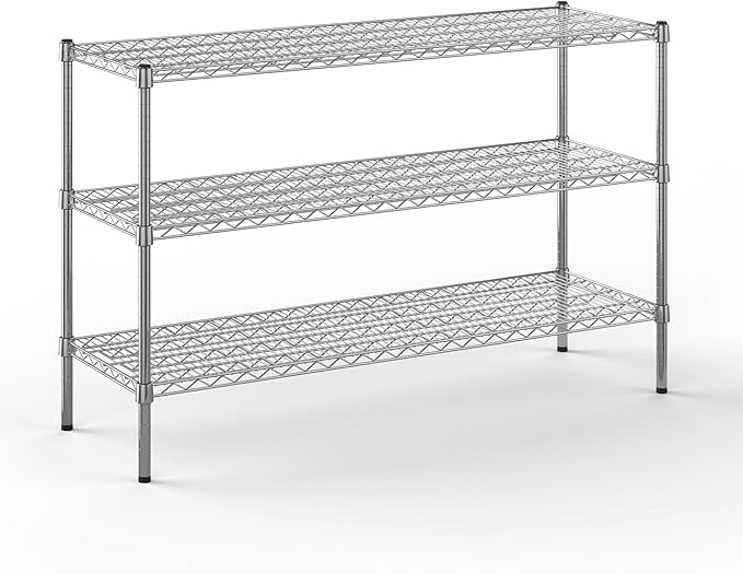 Regal Altair 18" Deep x 54" Wide x 34" Height Wire Shelving Kit | 3-Tier | NSF by Regal+Altair