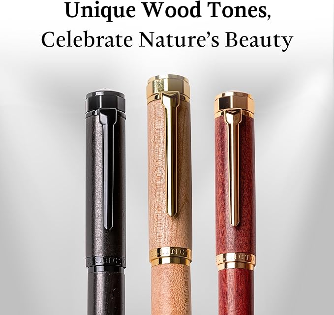 Ellington Pens Luxury Wood Fountain Pen Set – Extra Fine Nib - Image 8
