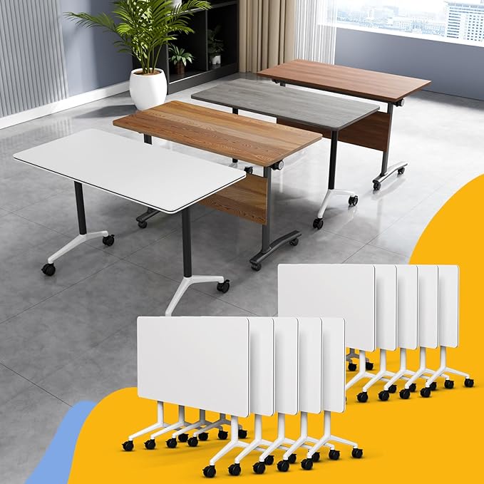 Conference Table Flip Top Mobile Conference Room Tables, Folding Conference by WYMHYZ