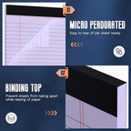 Purple Legal Pad 8.5 x 11 Wide Ruled Note Pads, 3 Pack Notepads 8.5 x 11 Lined - Image 4
