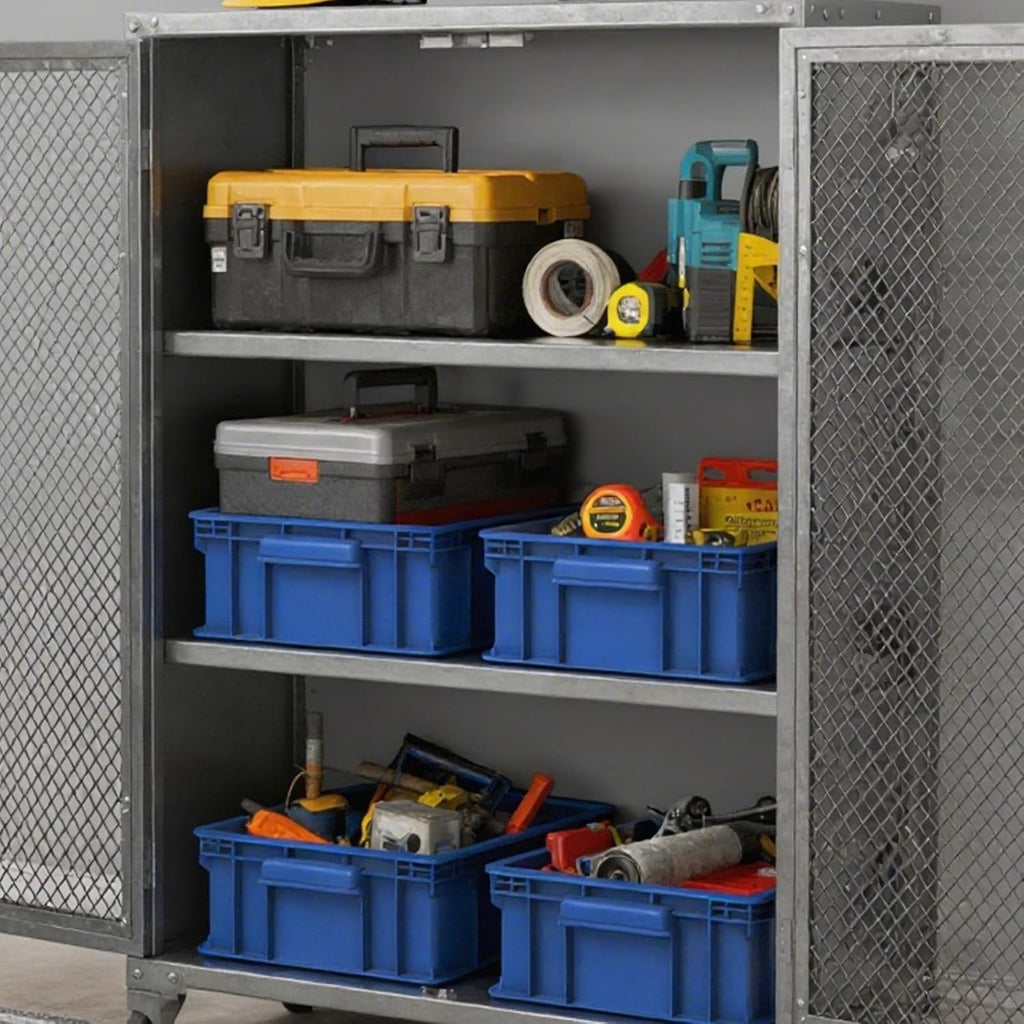 heavy duty part bins, stackable tool storage bin, package contents