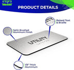 ADASigns Utility Room Sign 7”x4” - Image 3