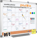 MAKELLO Dry Erase Calendar for Wall 24" x 18", Kitchen and Bedroom