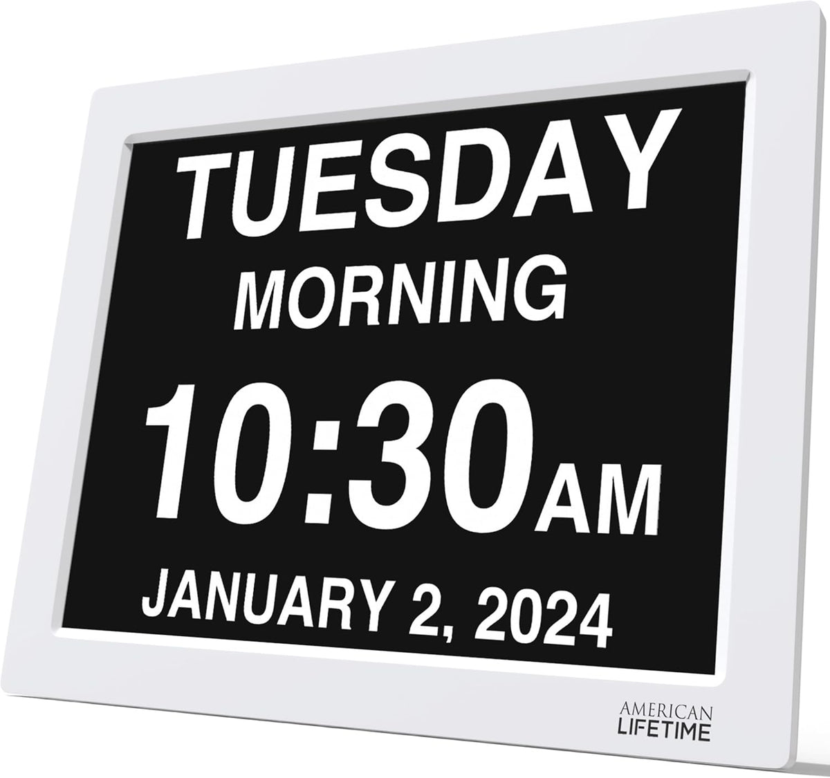 American Lifetime 【New 2024 Dementia Clock Large Digital Clock
