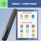 QUI Presentation Clicker for PowerPoint, RF 2.4GHz USB Wireless Presenter Remote - Image 6
