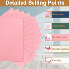Silunkia 100 Sheets Candy Pink Cardstock 8.5 x 11 Crafting Paper, 200gsm/75lb - Image 3