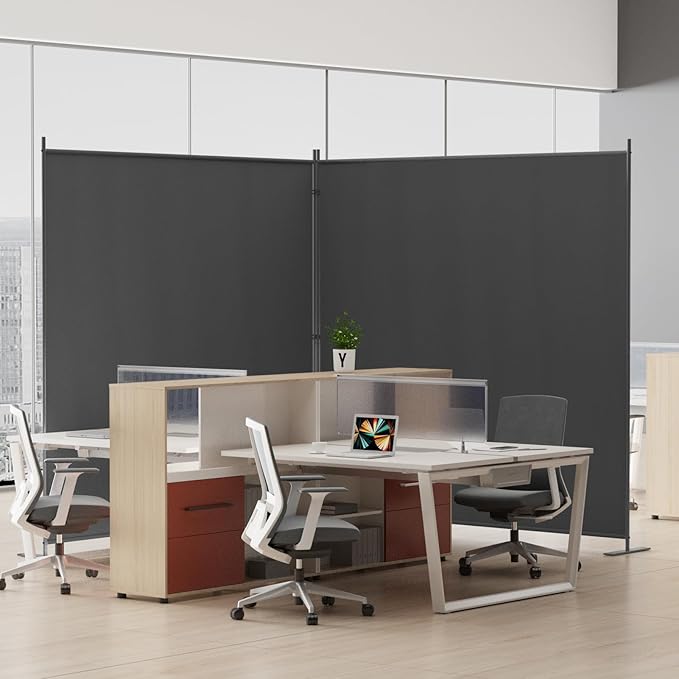 Helios&Hestia 2-Panel 6 ft Tall Indoor Folding Room Divider, Portable Privacy - Image 3