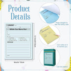 Eaasty 9 Pieces While You were Out Pads 4 x 5 Inches Assorted Colors Sticky - Image 2