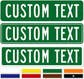 Custom Street Sign, Road Sign, Address Sign, 8 Colors, Reflective Option