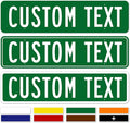 Custom Street Sign, Road Sign, Address Sign, 8 Colors, Reflective Option by MySignCenter