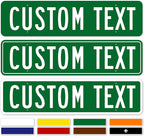 Custom Street Sign, Road Sign, Address Sign, 8 Colors, Reflective Option by MySignCenter