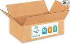 Medium Moving & Shipping Boxes 10"L x 6"W x 3"H, Made in USA by IDLPackaging