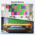 UNECHO 12 Pack 12" X 12" X 0.4" Acoustic Panels - Image 5