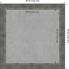 Amanti Art Silver Framed Magnetic Board 28x28 Medium Vision Board - Image 3