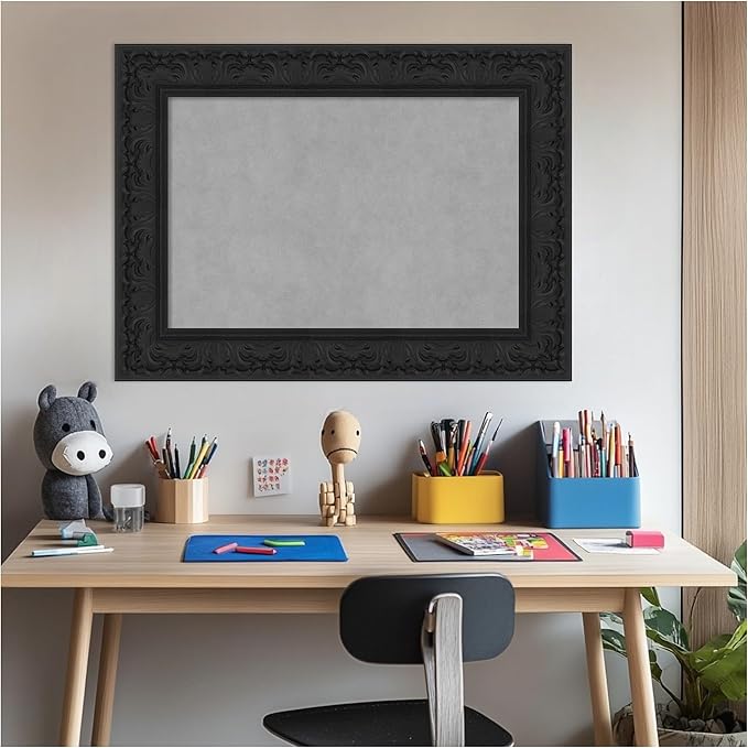 Amanti Art Black Framed Magnetic Board 23x31 Medium Vision Board - Image 6