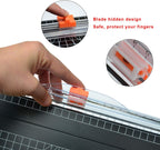 Paper Trimmer Replacement Blades with Automatic Security Safeguard Design - A4 Paper Cutter Blade Refill (4 Pack)