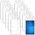 Tinlade 100 Pack Permanent Locking Hard Plastic Badge Holder Vertical Clear ID by Tinlade