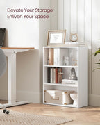 VASAGLE Set of 2 Bookshelves, 23.6 Inches Wide, 3-Tier Open Bookcases - Image 4
