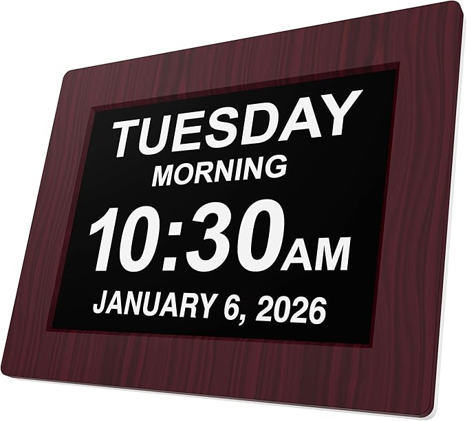 American Lifetime, New Version, Day Clock Extra Large Impaired Vision Digital by AmericanLifetime