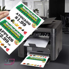 NextDayLabels - Letter Size White Perforated Blank Post Card Cardstock - Image 3