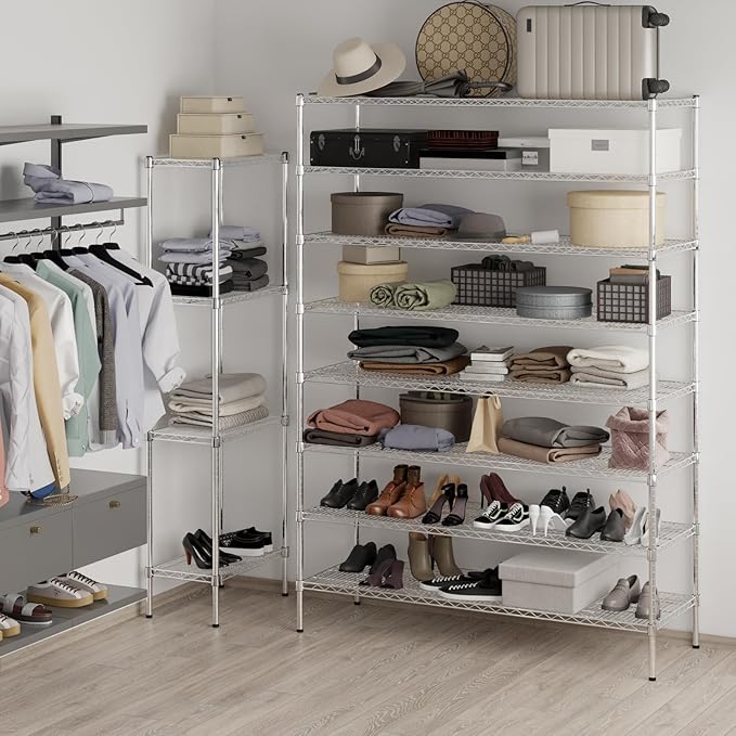 Regal Altair 21" Deep x 60" Wide x 86" Height Wire Shelving Kit | 8-Tier | NSF - Image 4