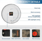 Vozoza Pickleball Game Sports 12 Inch Analog Wall Clocks Battery-Operated - Image 4