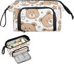 Bolaz Big Capacity Pencil Pen Case Pouch Bag School College Office Organizer - Image 2