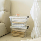 Citylife 22 QT Clear Plastic Storage Bins - Image 7