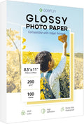 Glossy Photo Paper 8.5x11 Inch, Goefun 200GSM/54LB Inkjet Printer Paper by Goefun