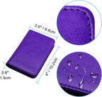 Wisdompro Business Card Holder, 2-Sided PU Leather Folio Name Card Holder - Image 5