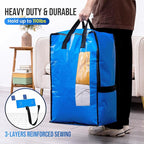 TAILI 4 Pack Blue Moving Bags w/Adjustable Backpack Straps, Moving Supplies - Image 5