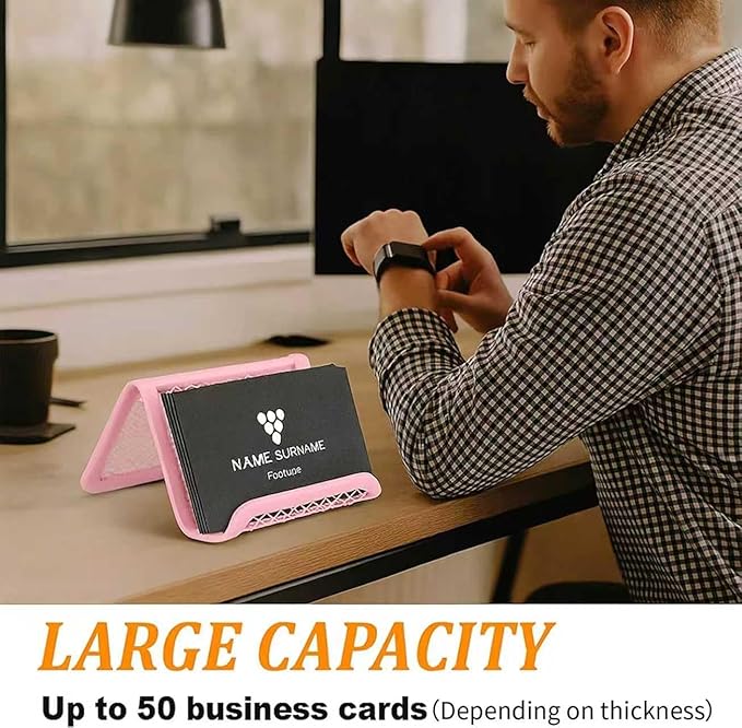 EMOMAS Business Card Holder for Desk, Office Desktop Business Card Display - Image 6