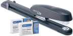 Rapesco 1480 ECO 790 Long Arm Stapler, 50 Sheet Capacity, Charcoal | Heavy-Duty All-Metal Chassis, Includes 2000 Staples, Rotating Anvil for Pinning, Adjustable Paper Guide, for Office