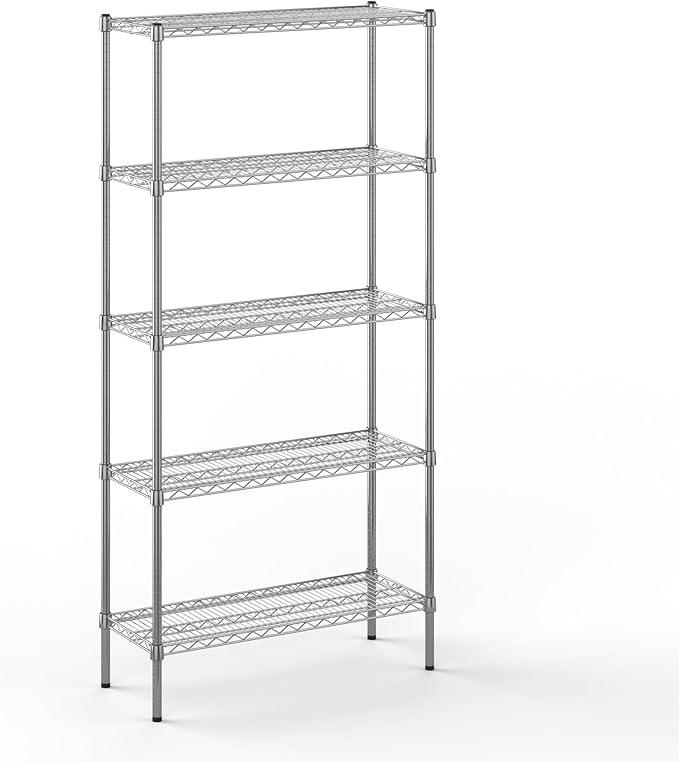 Regal Altair 14" Deep x 36" Wide x 74" Height Wire Shelving Kit | 5-Tier | NSF by Regal+Altair