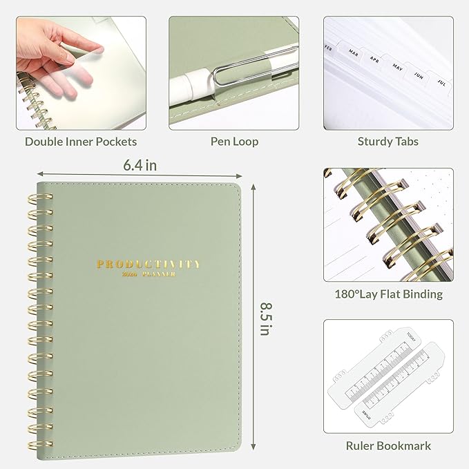 SUNEE 2026 Planner 5.9" x 8.3" – Dated Productivity Planner - Image 5