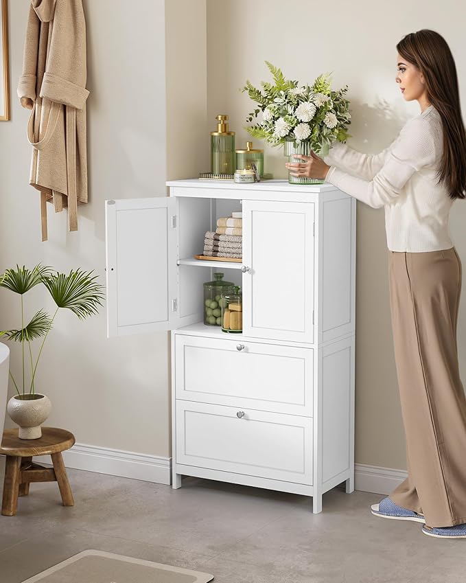 VASAGLE Floor Storage Cabinet, Freestanding Storage Unit - Image 2