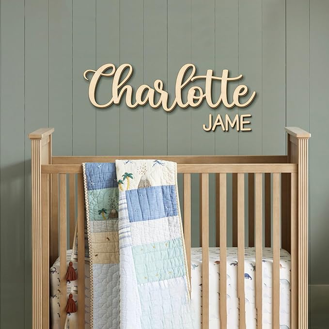 Personalized Wooden Name Sign for Nursery - Image 7