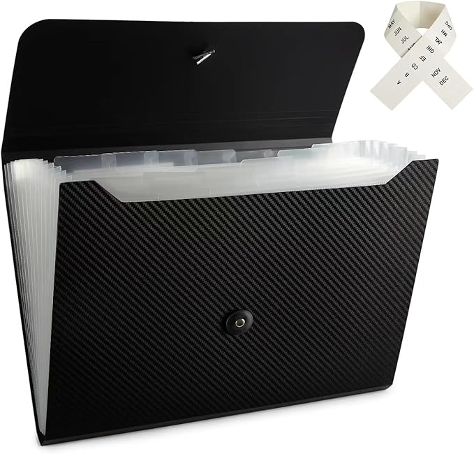 Expanding File Folder File Organizer 13 Pockets Accordion Filing Folder - Image 6