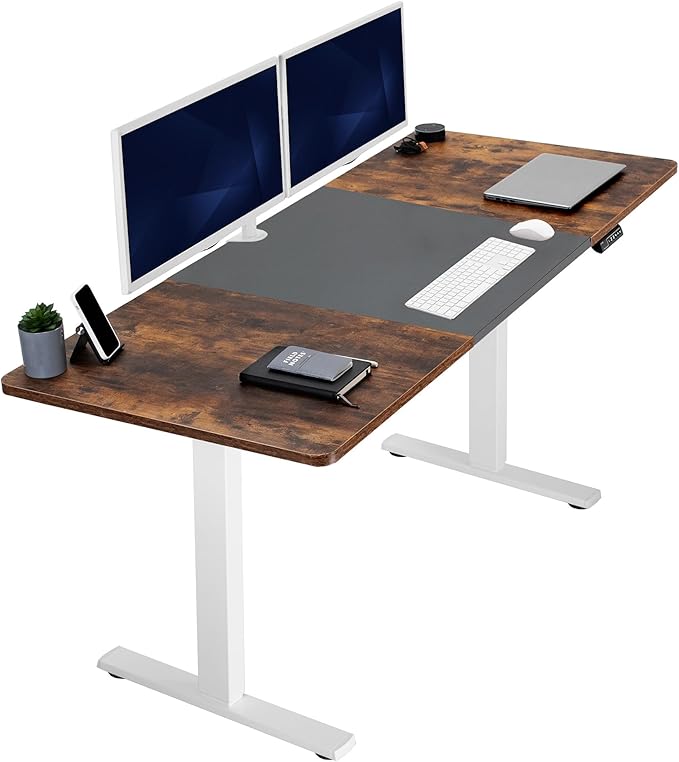 VIVO Electric 71 x 30 in Rustic Standing Desk, Memory Height Adjustment by VIVO