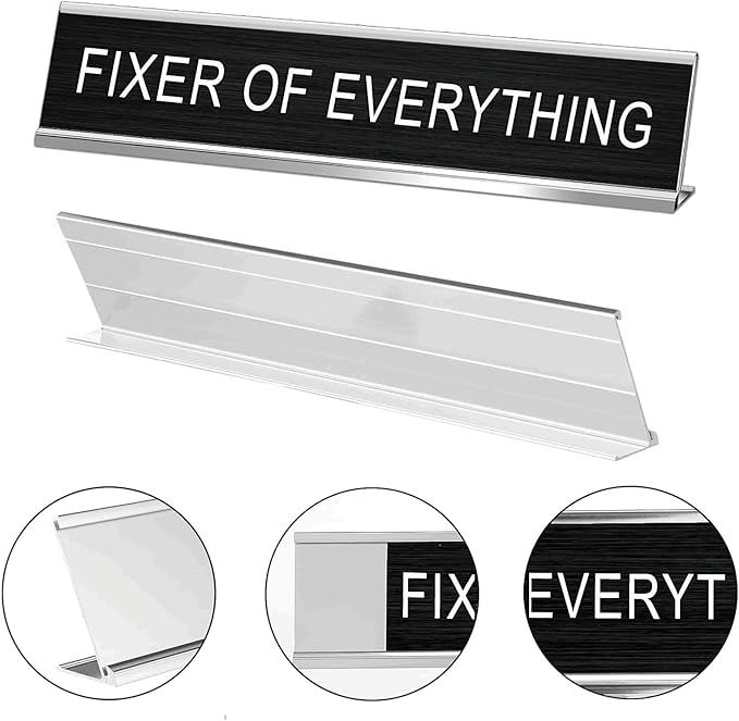 Fixer Of Everything Funny Desk Signs - Image 3