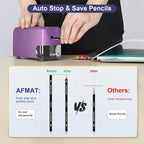 AFMAT Electric Pencil Sharpener Heavy Duty, Cordless & Rechargeable, Classroom - Image 4
