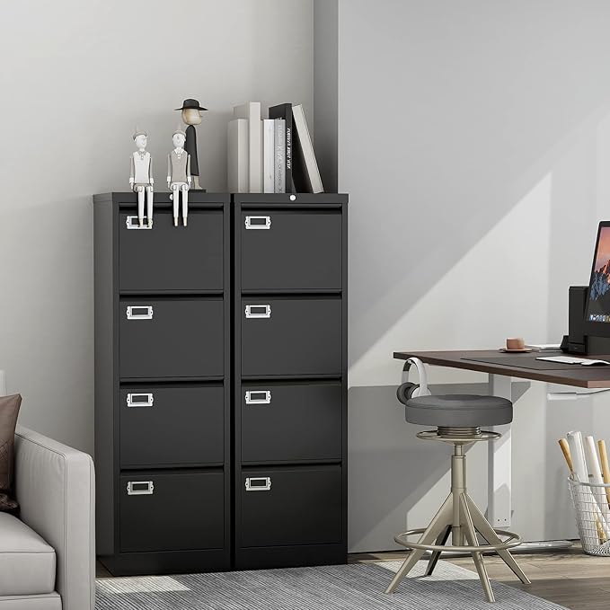 PEUKC 4 Drawer File Cabinet, Vertical Filing Cabinets - Image 7