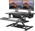 SANODESK 32" Electric Standing Desk Converter, Height Adjustable Riser by sanodesk