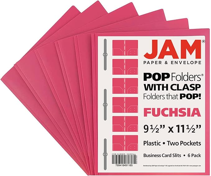 JAM PAPER Plastic Color POP Folders - Image 6