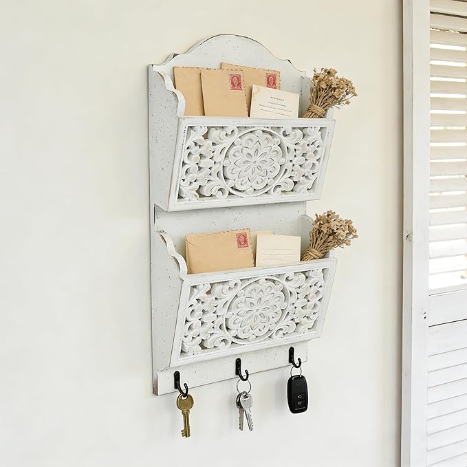 Chadechimo Rustic Key and Mail Holder - Image 3