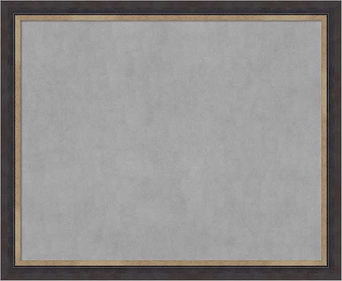 Amanti Art Black Framed Magnetic Board 37x45 X-Large Vision Board by AmantiArt