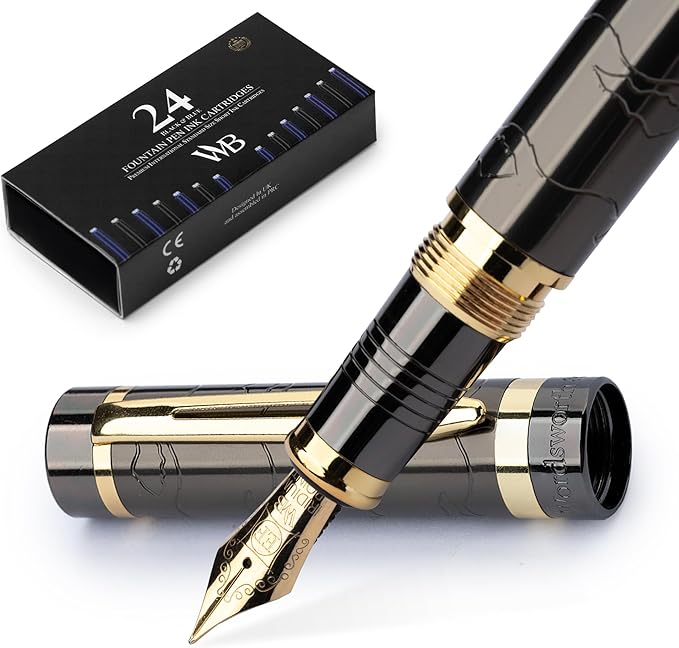 Wordsworth & Black Primori Fountain Pen Set; Extra Fine Nib, Gift Case by WordsworthBlack